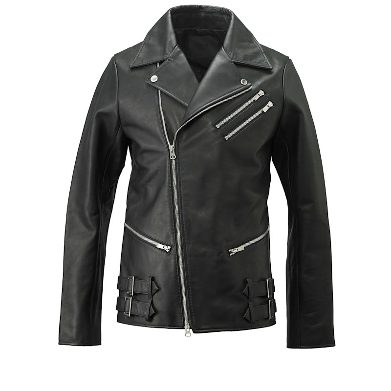 Tokkou Unisex Cowhide Leather Jacket In Black | TOKKOU