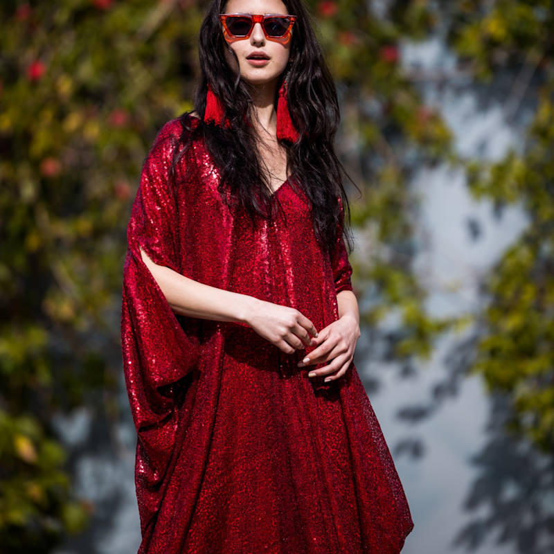 Thumbnail of Ruby Sequin Caftan image