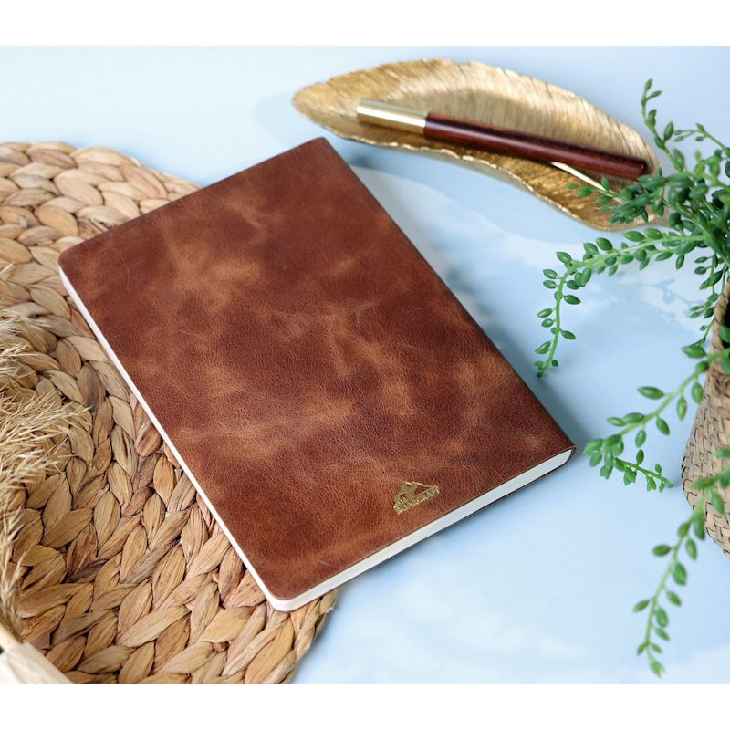 Thumbnail of A5 Leather Notebook - Green image