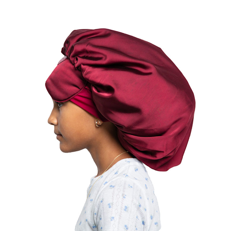 Thumbnail of Ibonnet® Kids Adjustable Satin Bonnet & Eye Mask With Gel Insert image