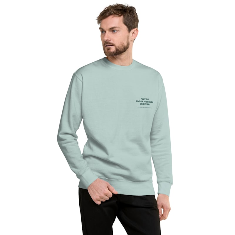 Thumbnail of Ice Blue Court Etiquette Tennis Club League Organic Cotton Sweatshirt - Men image