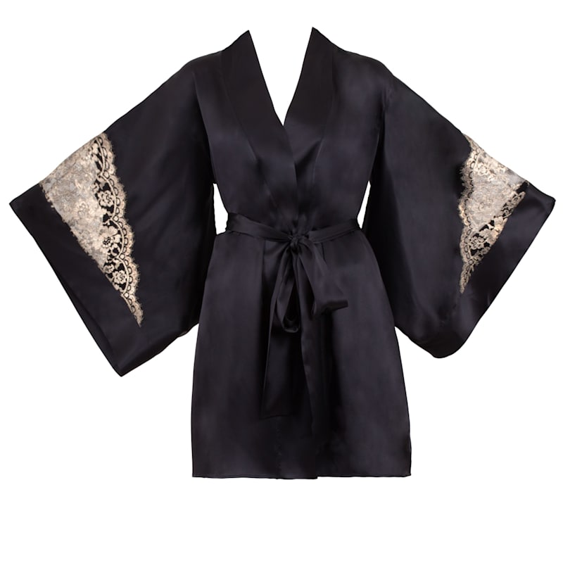 Thumbnail of Cleo Silk & Lace Kimono image