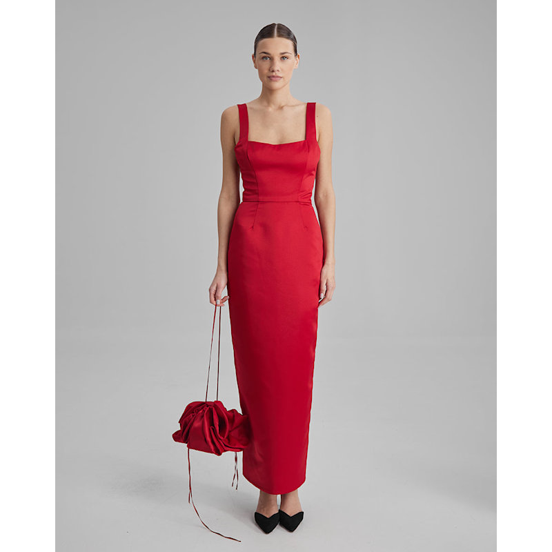 Ba Special Moments Ida Column Dress - Red
