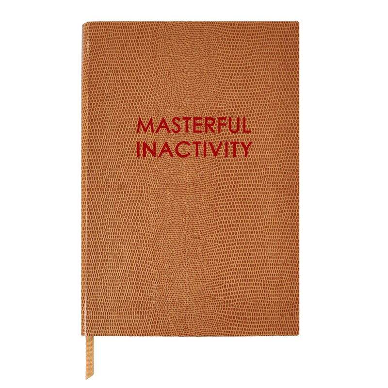 Masterful Inactivity Small Notebook | Sloane Stationery | Wolf & Badger
