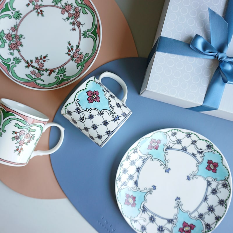 Thumbnail of Deco Placemats, Set Of Two - Light Blue image