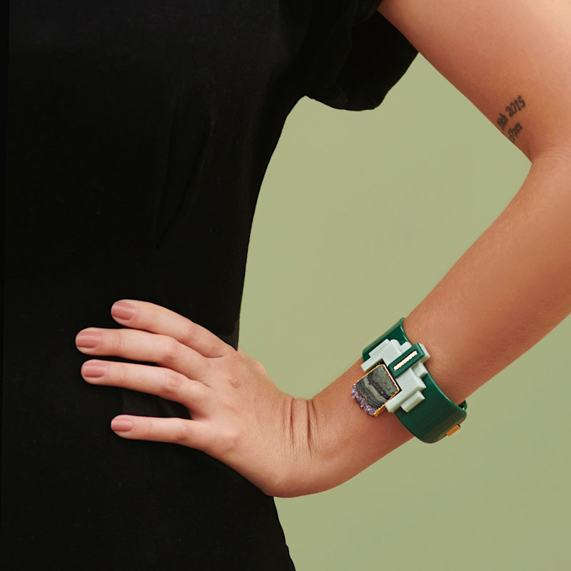 Thumbnail of Handmade Acrylic Bracelet Akiko Lajita image
