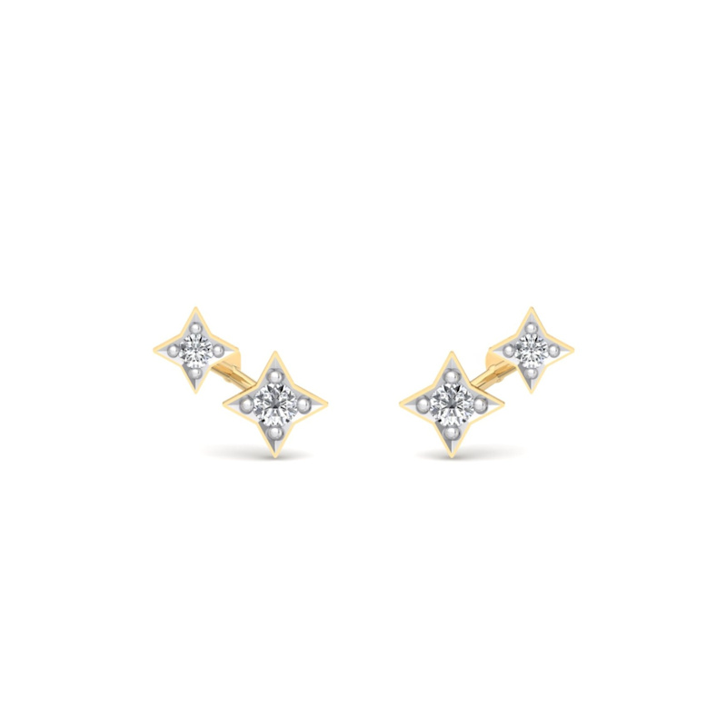 Thumbnail of Illuminess™ Mini Gold Vermeil Shooting Star Studs image
