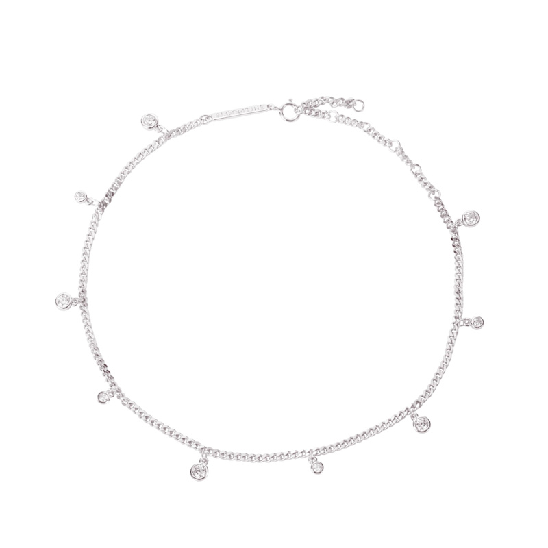 Thumbnail of Illuminess™ Premium Sterling Silver 'Apah Water Goddess' Droplet Anklet image