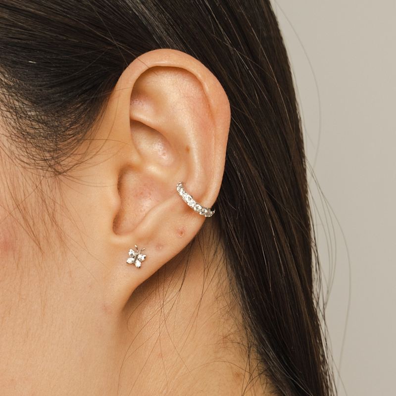 Thumbnail of Illuminess™ Premium Sterling Silver Single Ear Cuff image