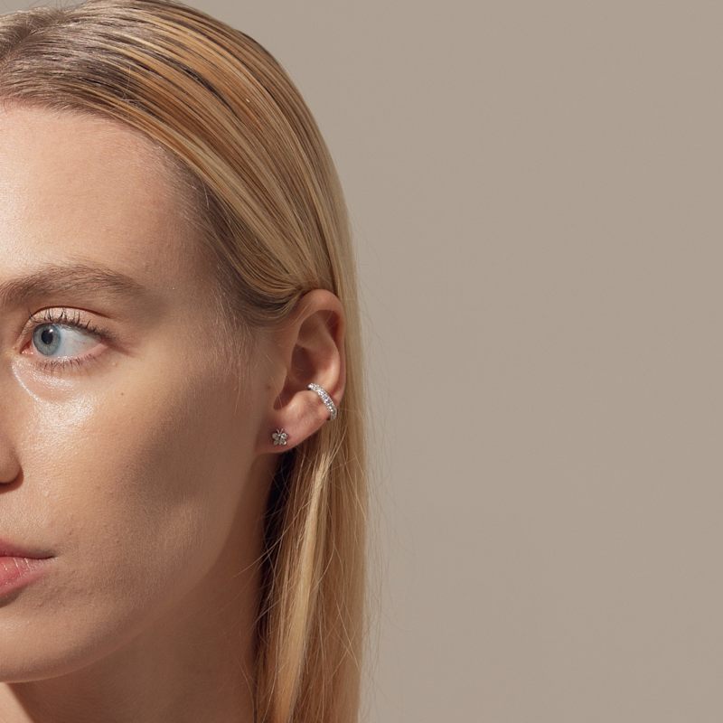 Thumbnail of Illuminess™ Premium Sterling Silver Single Ear Cuff image