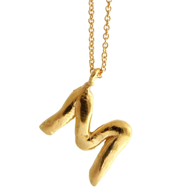 Thumbnail of Initial Necklace Gold Plated A-Z image