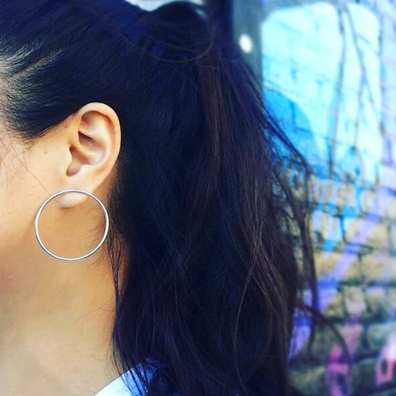 Thumbnail of Interchangeable Circle Drop Earrings image
