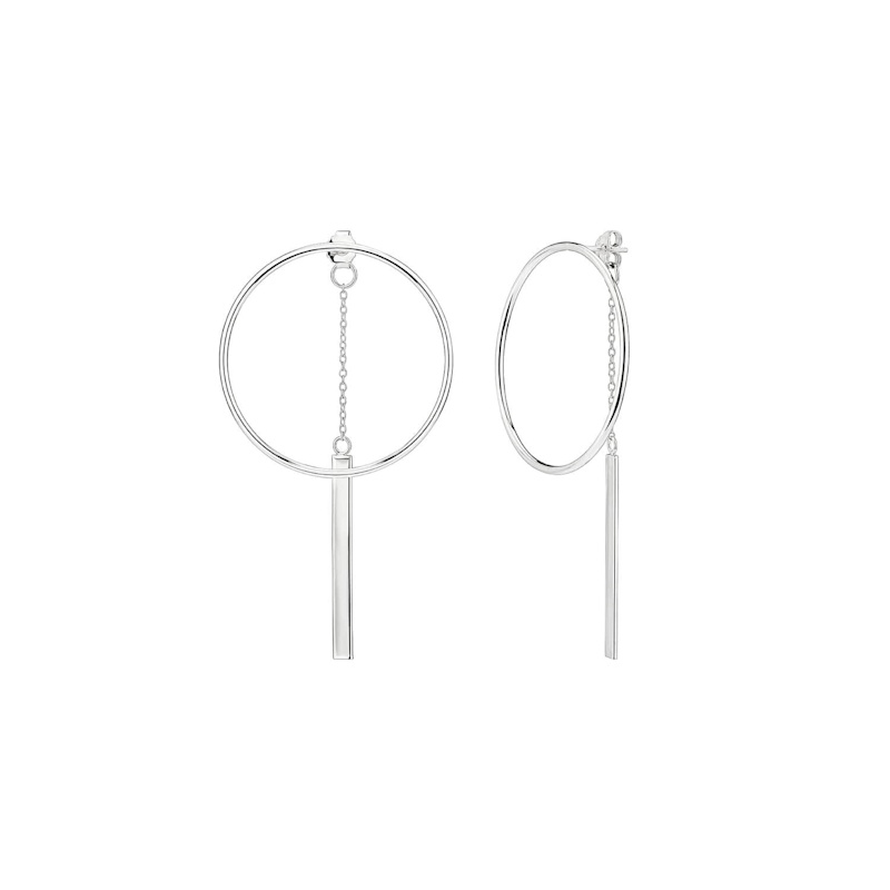Thumbnail of Interchangeable Circle Drop Earrings image