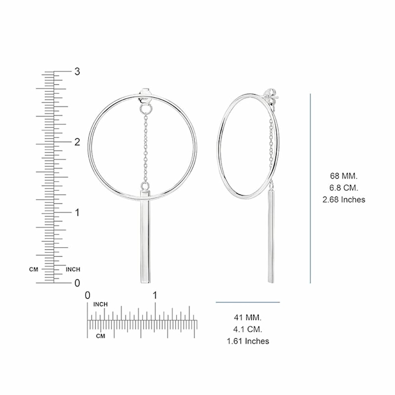 Thumbnail of Interchangeable Circle Drop Earrings image