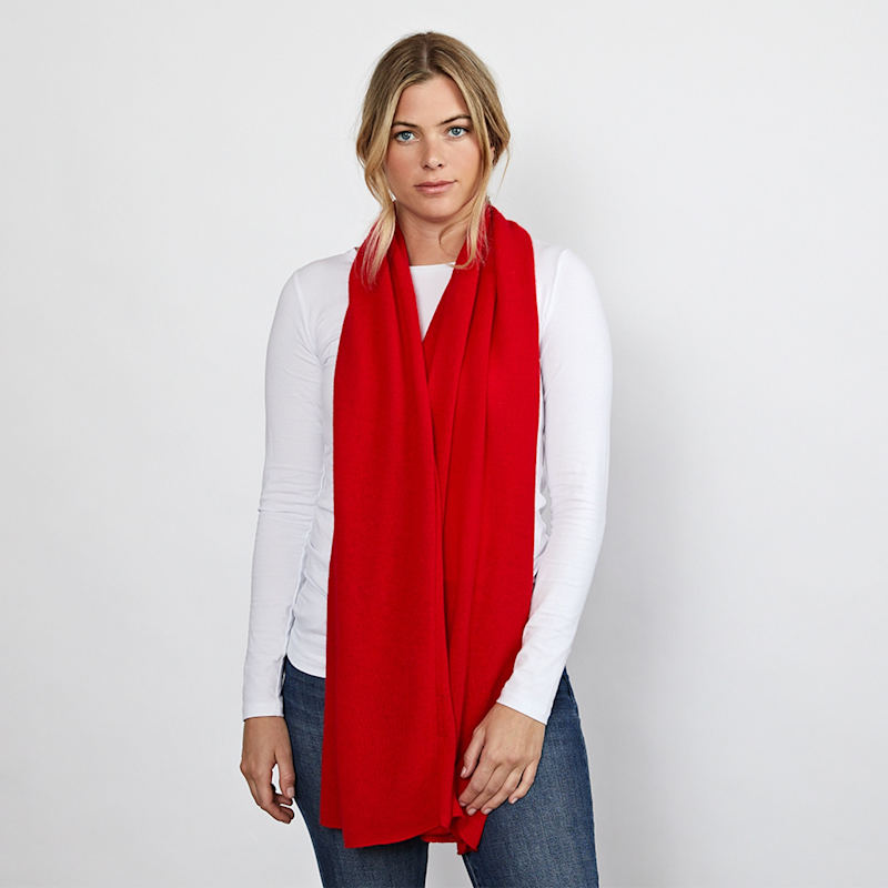 Thumbnail of Lucy Red Multi Way Cashmere Wrap image