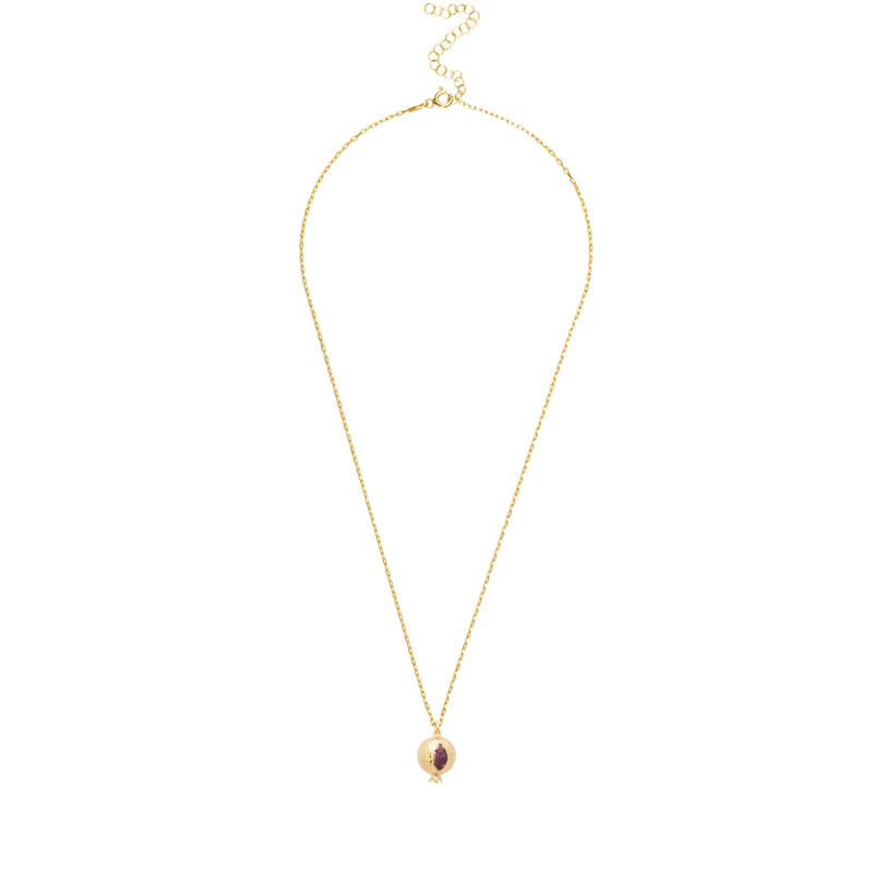Thumbnail of Pomegranate Charm Necklace Gold image