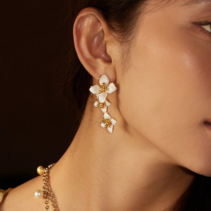 Iris Blossom Earrings | Retro Chic | Wolf & Badger