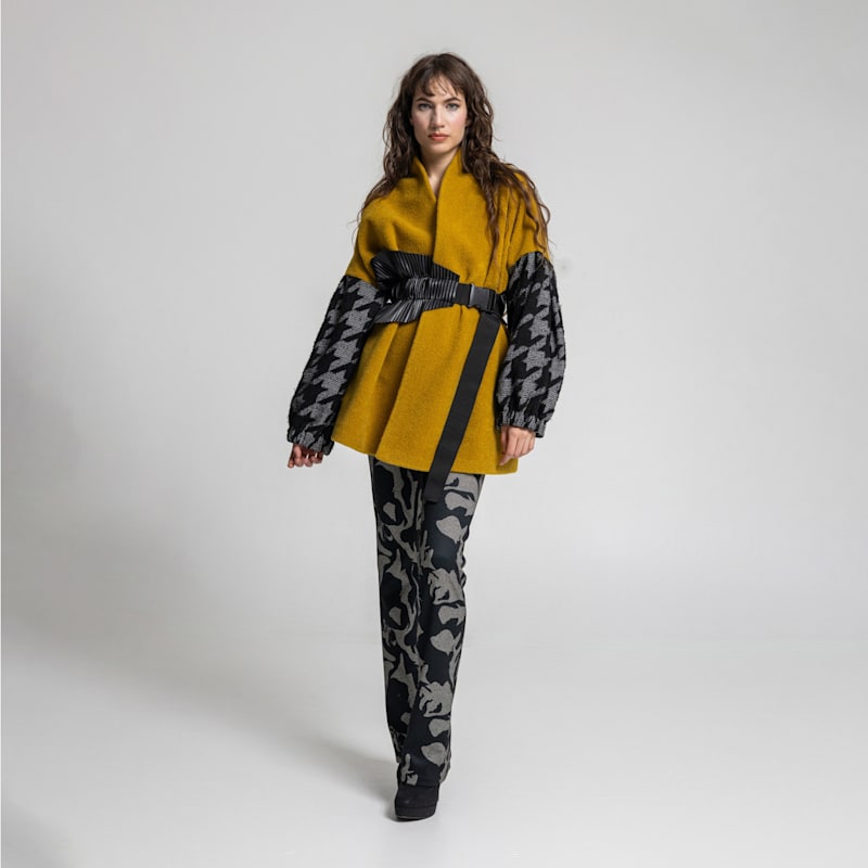 Thumbnail of Iris Kimono Style Overlapped Coat image