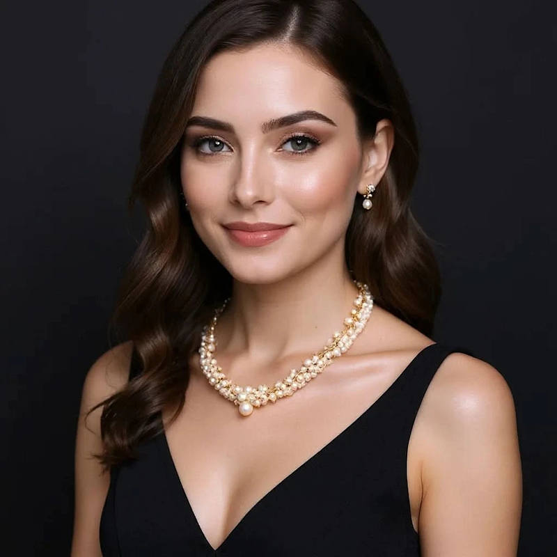 Thumbnail of Irresistible Multi Ivory Pearl Necklace image