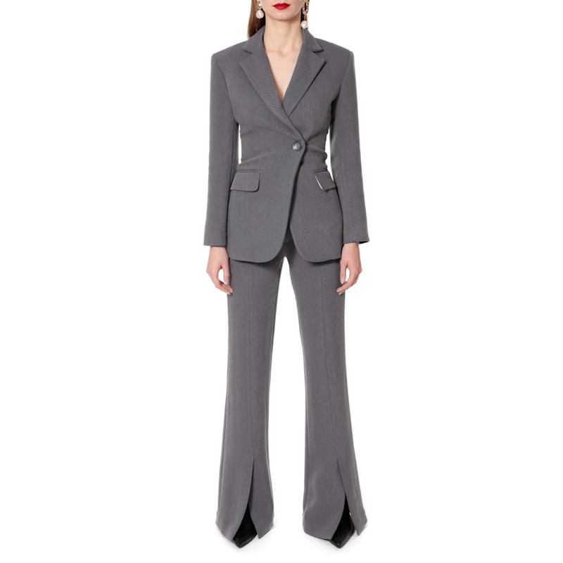 Thumbnail of Isabella Baltic Grey Hourglass Shaped Feminine Blazer image