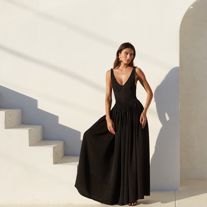 Isadora Long Dress | Delfi Collective | Wolf & Badger