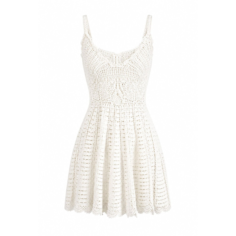 Isla Crochet Mini Dress | Scarlett Gasque | Wolf & Badger