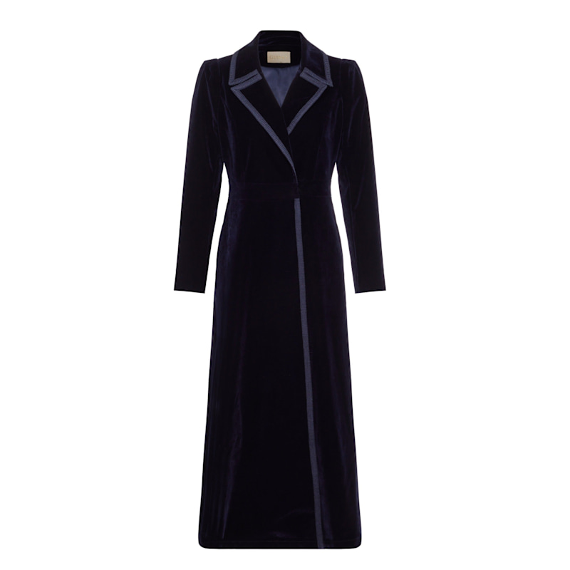 blue coat dress for women Electric Blue Coat Dress main image 0