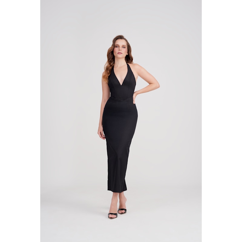 Thumbnail of Isla Cotton Halter Corset Dress image