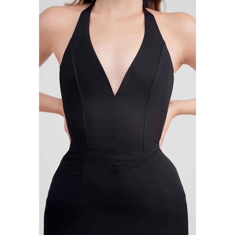 Thumbnail of Isla Cotton Halter Corset Dress image