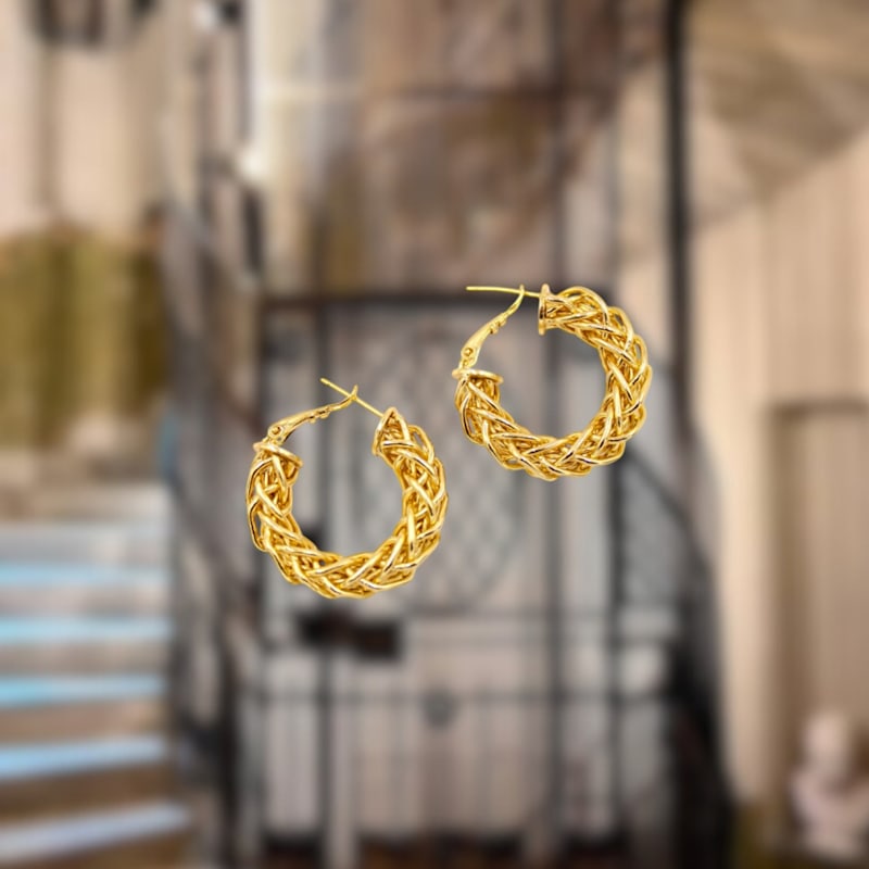 Thumbnail of Istanbulite Boho Hoop Earrings image