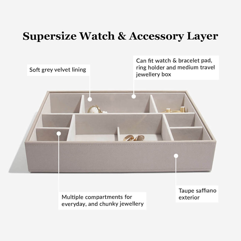 Thumbnail of Stackers Taupe Supersize Jewelry Box image