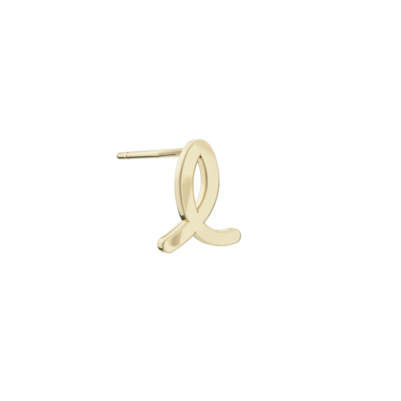 Thumbnail of Alphabet Stud Earring - Gold image