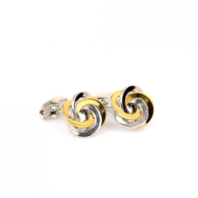 Thumbnail of Ring Circle Cufflink – Silver Gold image