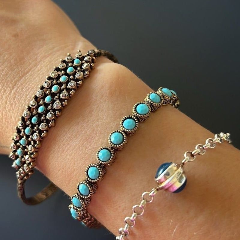 Thumbnail of Turquoise Tennis Bracelet - Turquoise image