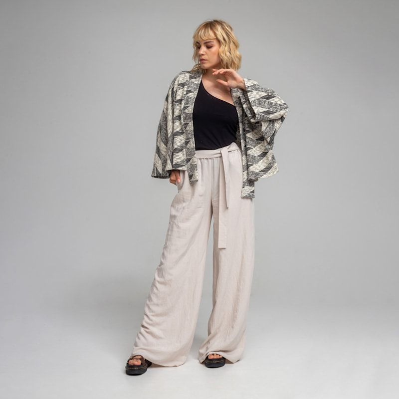 Thumbnail of Ivory Palazzo Pants image