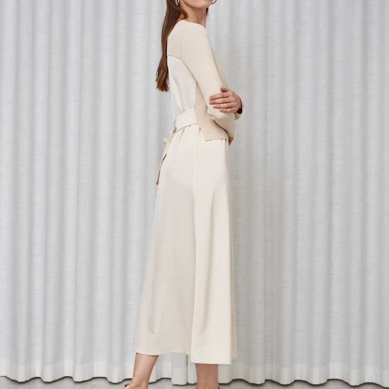 Thumbnail of Ivory Satin Aline Slip Dress image