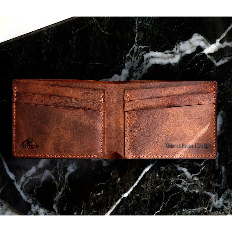 Thumbnail of Classic Bifold Leather Wallet - Pergamon - Tobacco image