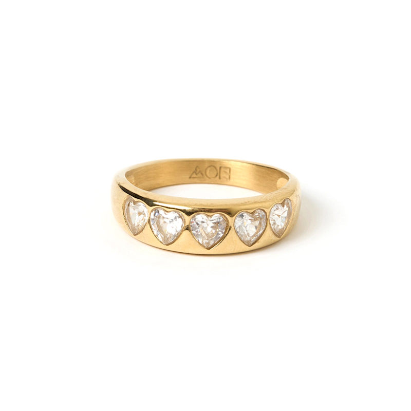 Thumbnail of J'adore Gold Ring - Stone image