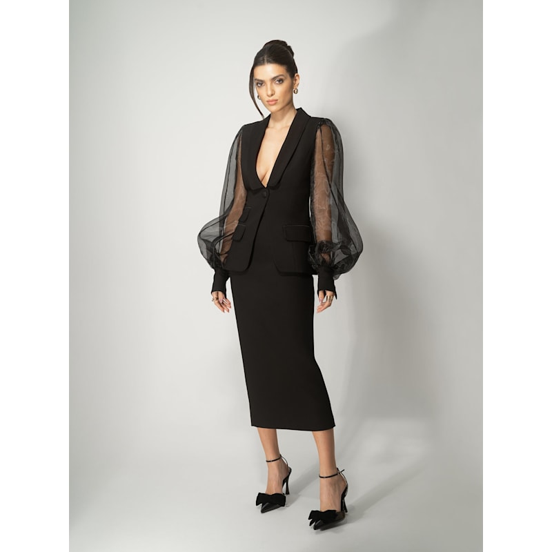 Thumbnail of J'adore Tailored Skirt Suit - Black image