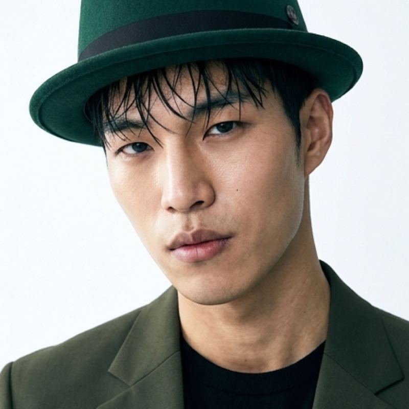 Thumbnail of Jack Pine Green Felt Skimpy Brim Short Brim Rude Boy Mod Style Porkpie Hat image