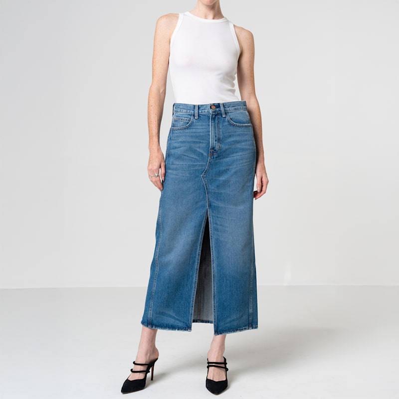 patch long skirt フミエタナカ Selma-Patchwork-Maxi-Skirt-