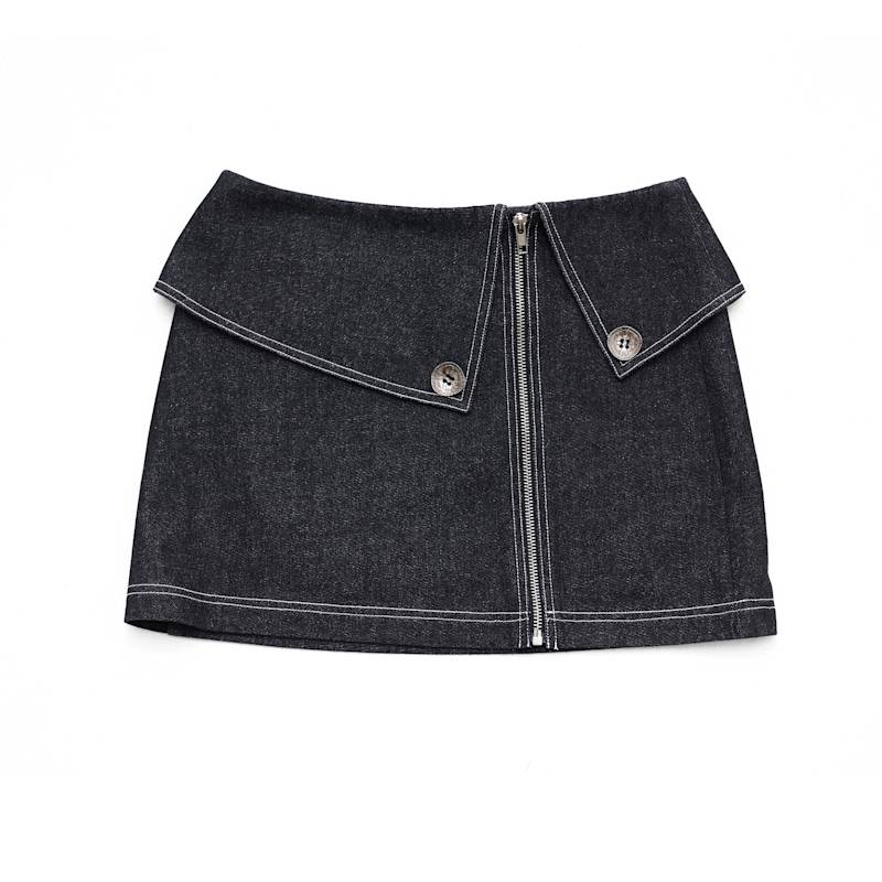 Jackie Mini Denim Skirt | Belkys Studio | Wolf & Badger