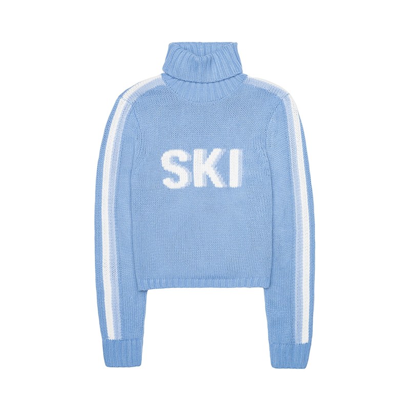 Thumbnail of Jade Turtleneck Sweater - Light Blue Ski image