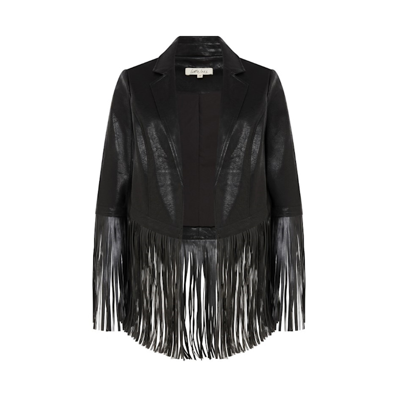 Thumbnail of Jagger Fringed Faux Leather Jacket image