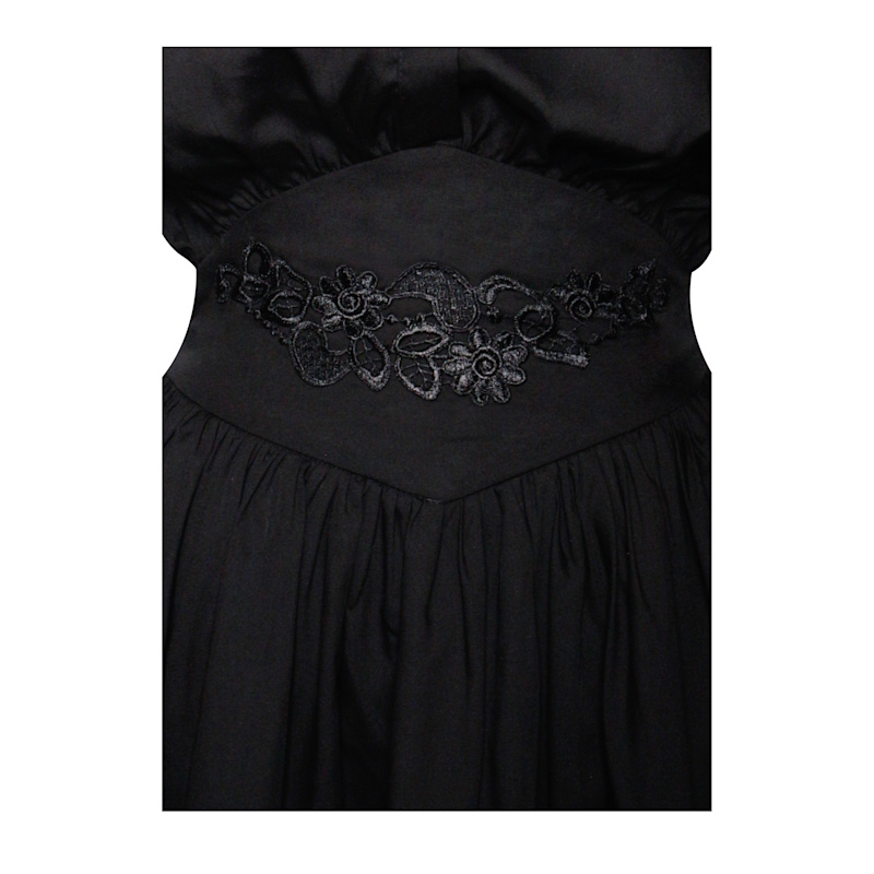 Jamila Black Shirt Mini Dress With Embroidered Waist Detail | Miss Circle  New York | Wolf & Badger