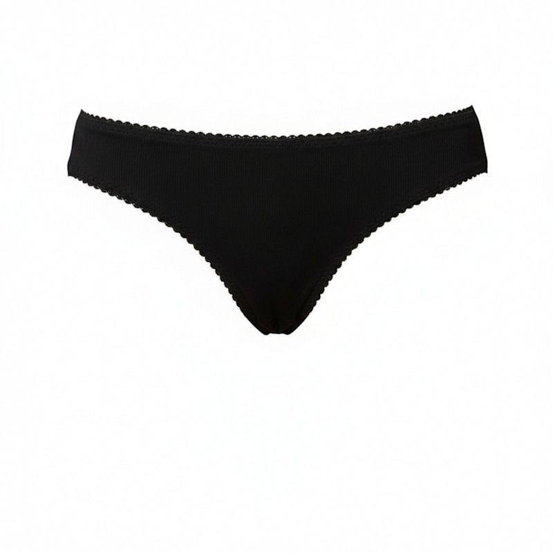 Thumbnail of Jane Thong In Black Cotton image
