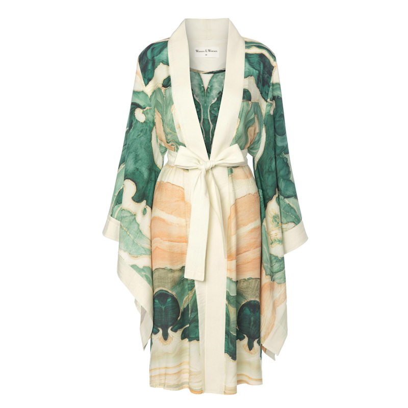 Thumbnail of Japanese Kimono With Soft Foam Pattern image