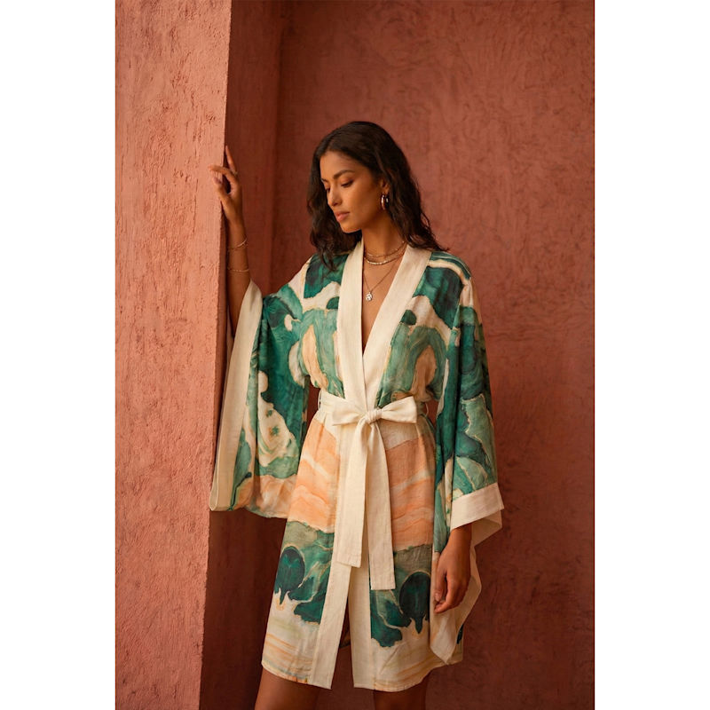 Thumbnail of Japanese Kimono With Soft Foam Pattern image
