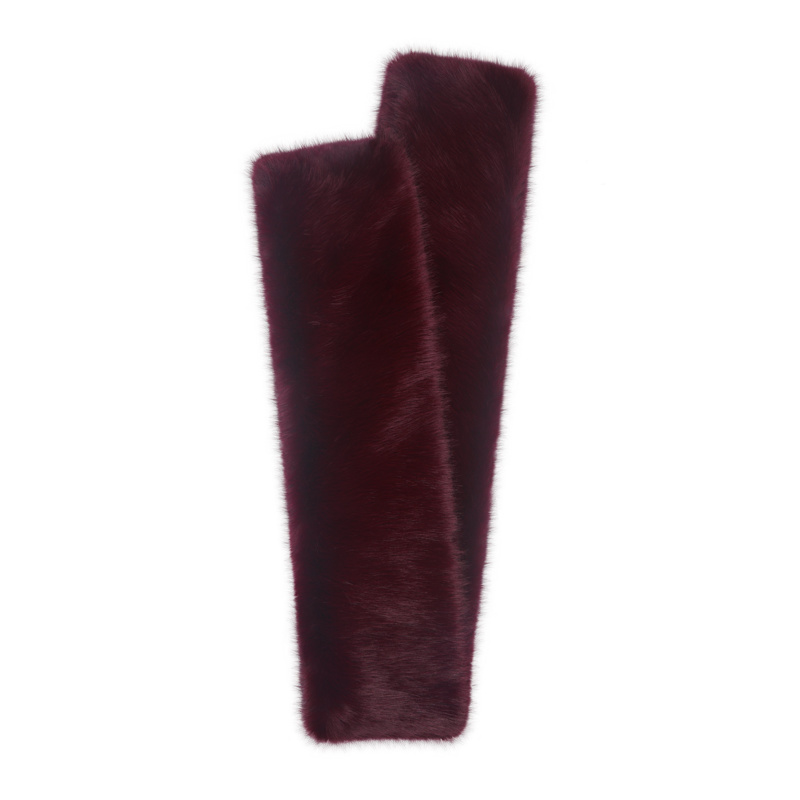 Thumbnail of Jazmin Burgundy Multi-Wear Faux Fur Scarf image
