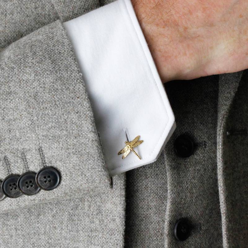 Thumbnail of Dragonfly Cufflinks – Gold image